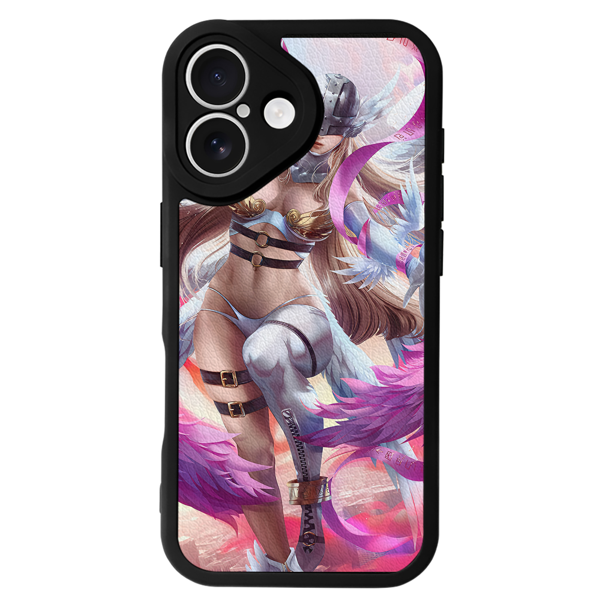 （画像用） Digimon デジタルモンスター/デジモン 【iPhone 16シリーズ対応】シリコンスマホケース（レザー調） 材質：シリコン
